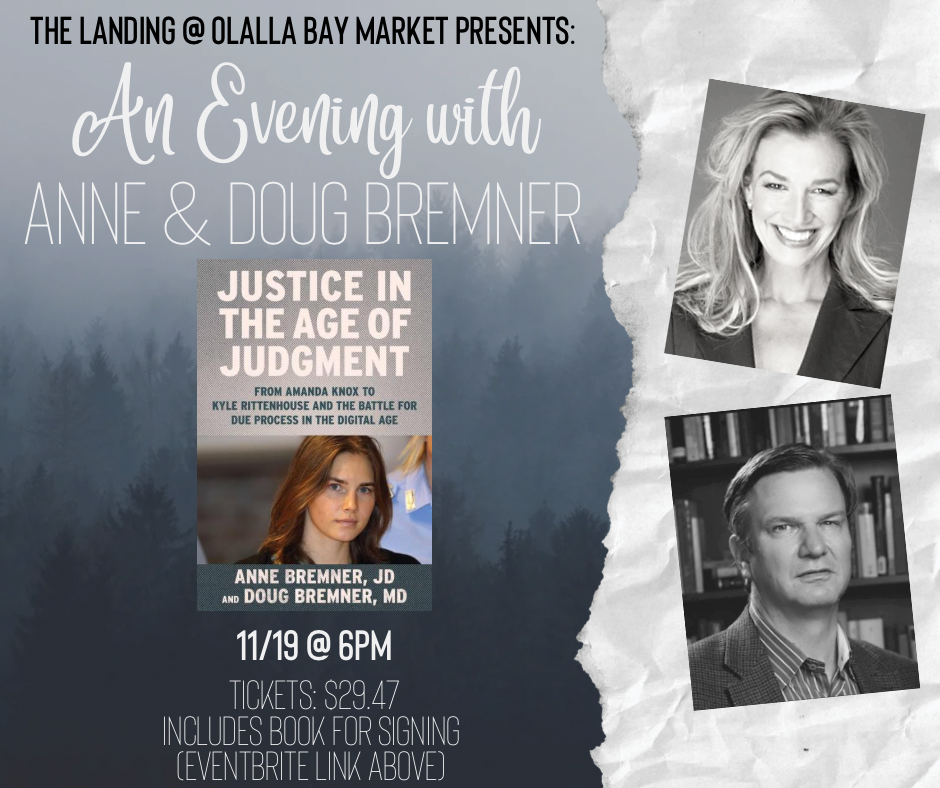 Book signing in Olalla WA November 19 at 6 pm for Justice in the Age of Judgment